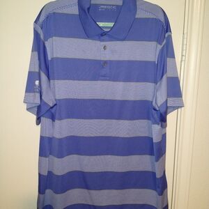 Nike Golf Dri-Fit Striped Short Sleeve Polo Shirt Men's XXL